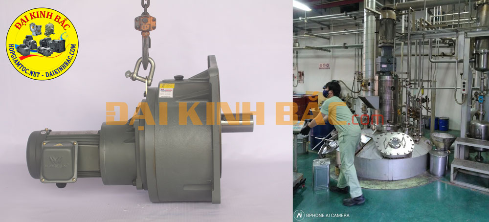 động cơ máy khuấy hóa chất