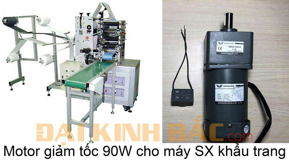 motor hộp số máy làm khẩu trang