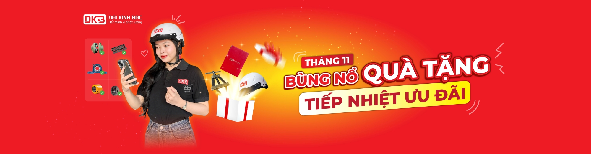 Tặng nón bảo hiểm