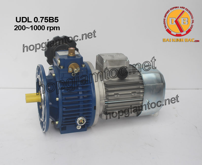 Hình ảnh motor điều tốc UDL B5 0.75kw 200~1000rpm