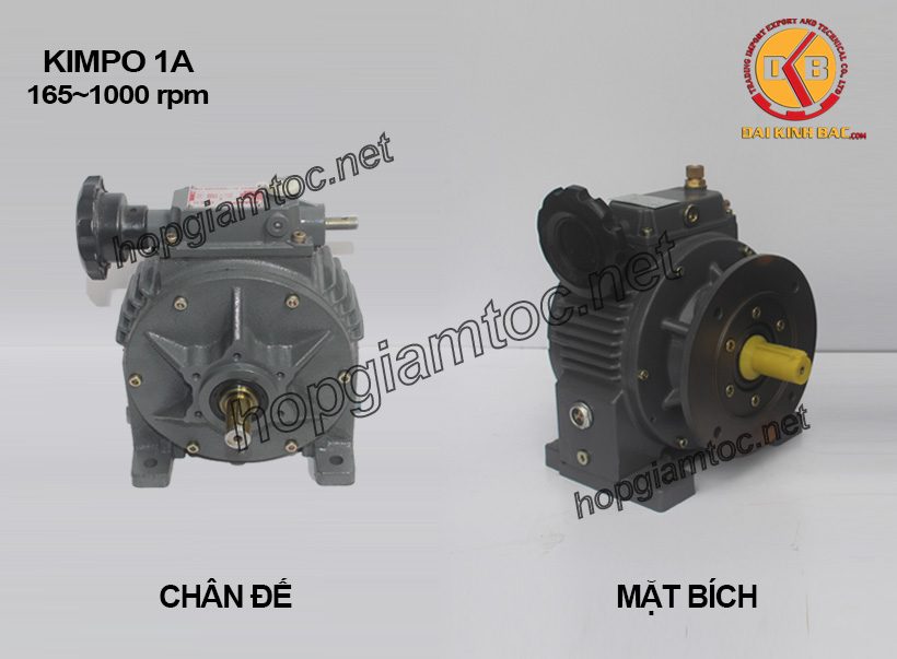 Điều tốc cơ Kimpo 1HP 165~1000 RPM loại chân đế và mặt bích