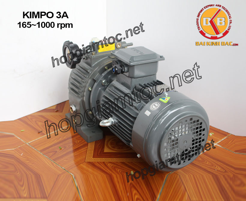 Hình ảnh motor điều tốc cơ Kimpo 3HP 165~1000 RPM 