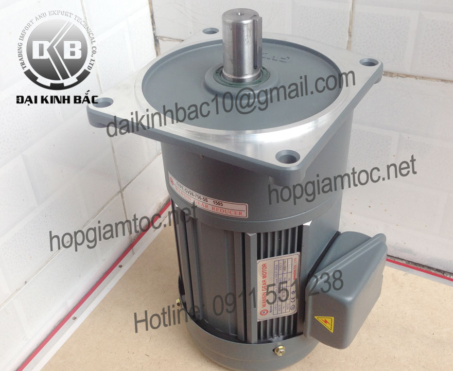 Motor giảm tốc Wansin mặt bích 1.5kw