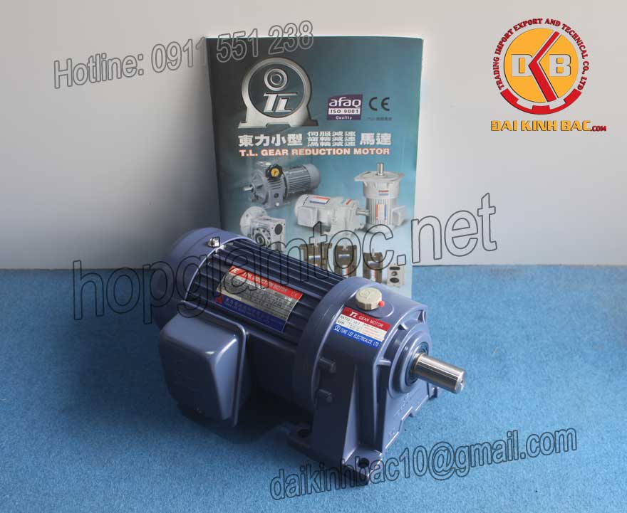 Motor giảm tốc 0.75kw 1Hp 1/10