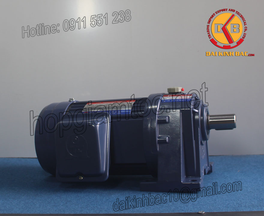 Motor giảm tốc 1.5kw 2Hp 1/80