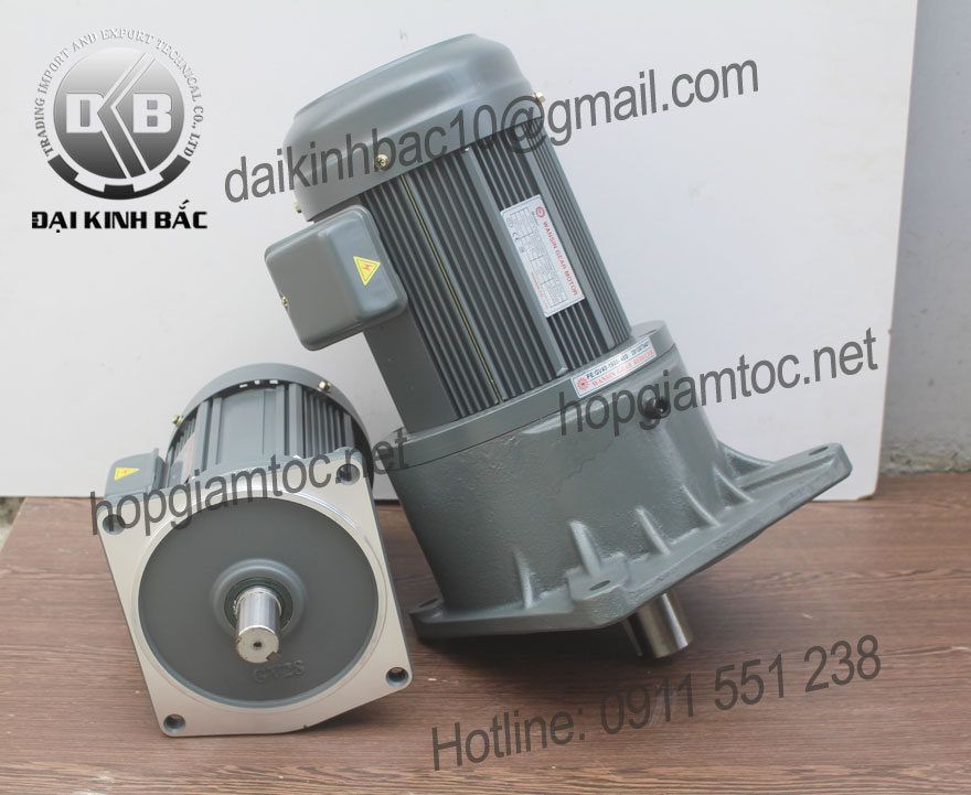 Motor giảm tốc Wansin mặt bích 0.2kw