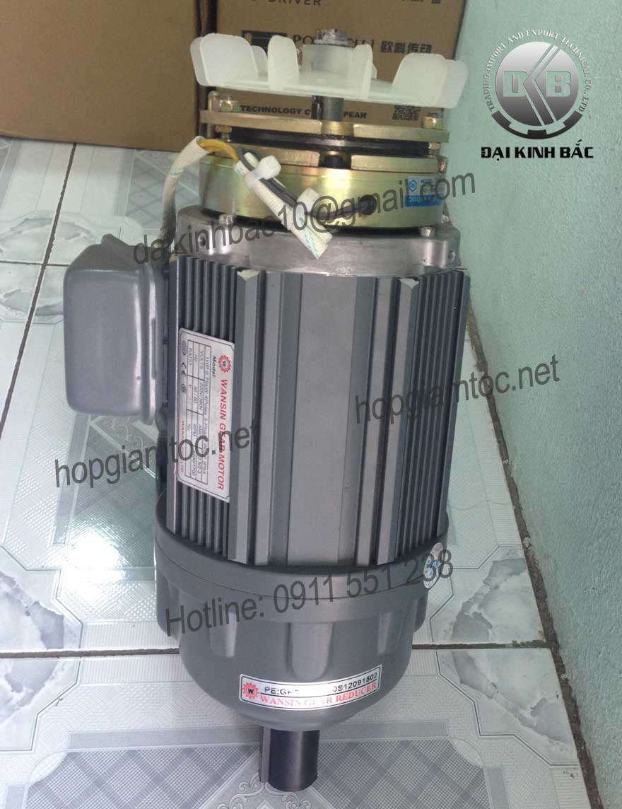 Motor giảm tốc Wansin mặt bích 3.7kw
