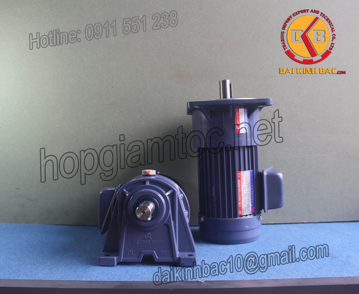 Motor giảm tốc 0.75kw 1Hp 1/3